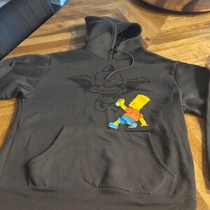 Men's Black Hoodie with Graphic Design